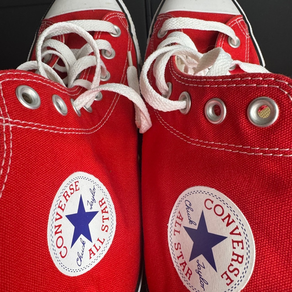 Converse All Star Chuck Taylor Red High-Tops Sneakers Men Size 9, M9621 - Picture 8 of 8